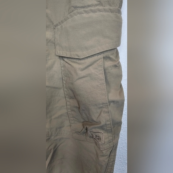 REI Pants Mens 30L Long Tan Khaki Beige Cargo Nylon Hiking Stretch Outdoor - Picture 2 of 14